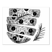 Italiaanse bakkerij Focaccia Olive Oil Bread Tomat Rubberstempel (Afrduk)