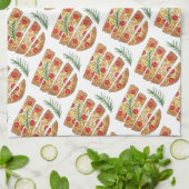 Italiaanse bakkerij Focaccia Olive Oil Bread Tomat Theedoek (Gevouwen)