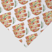 Italiaanse bakkerij Focaccia Olive Oil Bread Tomat Tissuepapier (Detail)