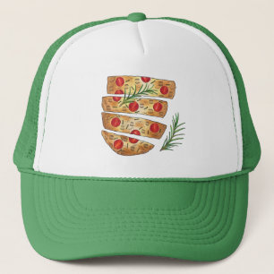 Italiaanse bakkerij Focaccia Olive Oil Bread Tomat Trucker Pet