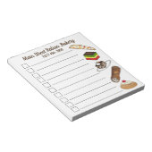 Italiaanse bakkerij Zeppole Cannoli Tiramisu Bisco Notitieblok (Schuin)