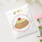 Italiaanse Bakkerij Zeppole Gebakken Deeg Vriendel Bedankzakje (Gezegeld)