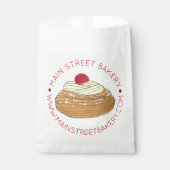 Italiaanse Bakkerij Zeppole Gebakken Deeg Vriendel Bedankzakje (Voorkant)