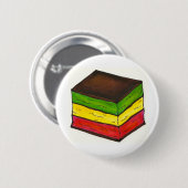 Italiaanse bakkerijregenboog zeven 7-laagcookiebod ronde button 5,7 cm (Voorkant /achterkant)