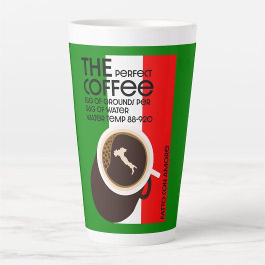 Italiaanse Baristas Latte Mok (Voorkant)