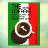 Italiaanse Baristas Raamsticker (Vel 3)