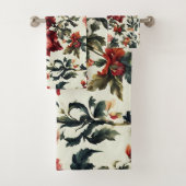 Italiaanse barok. Chique bloemen en bladeren Bad Handdoek (Insitu)