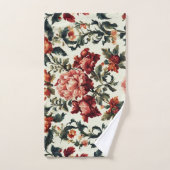 Italiaanse barok. Chique bloemen en bladeren Bad Handdoek (Handdoek)