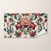 Italiaanse barok. Chique bloemen en bladeren Bad Handdoek (Handdoek)