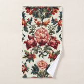 Italiaanse barok. Chique bloemen en bladeren Bad Handdoek (Handdoek)