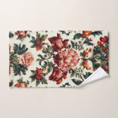 Italiaanse barok. Chique bloemen en bladeren Bad Handdoek (Handdoek)