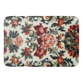 Italiaanse barok. Chique bloemen en bladeren Badmat (Voorkant)