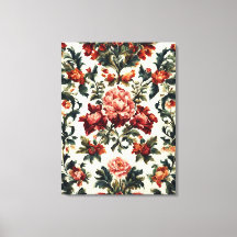 Italiaanse barok. Chique bloemen en bladeren