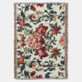 Italiaanse barok. Chique bloemen en bladeren Deken (Voorkant Verticaal)