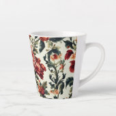 Italiaanse barok. Chique bloemen en bladeren Latte Mok (Rechts)