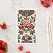 Italiaanse barok. Chique bloemen en bladeren Servet (Insitu)