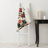 Italiaanse barok. Chique bloemen en bladeren Sherpa Deken (In situ)