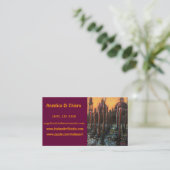 italiaanse bedrijfskaarttemplate visitekaartje (Staand voorkant)