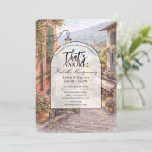 Italiaanse Bellagio That's Amore Bruiloftsfeest Kaart (Staand voorkant)