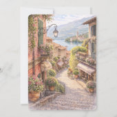 Italiaanse Bellagio That's Amore Bruiloftsfeest Kaart (Achterkant)
