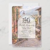 Italiaanse Bellagio That's Amore Bruiloftsfeest Kaart (Voorkant)