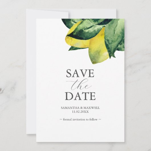 Italiaanse bestemming bruiloft aankondigingen (Voorkant)