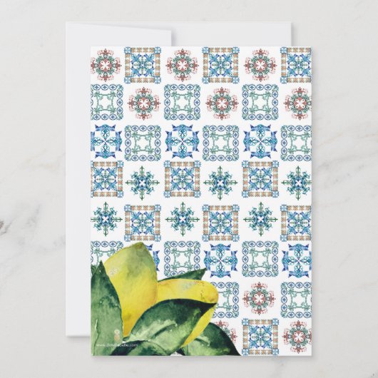 Italiaanse bestemming bruiloft aankondigingen (Achterkant)