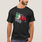 Italiaanse biker Bike Rider Motorcycle houdt van I T-shirt (Voorkant)