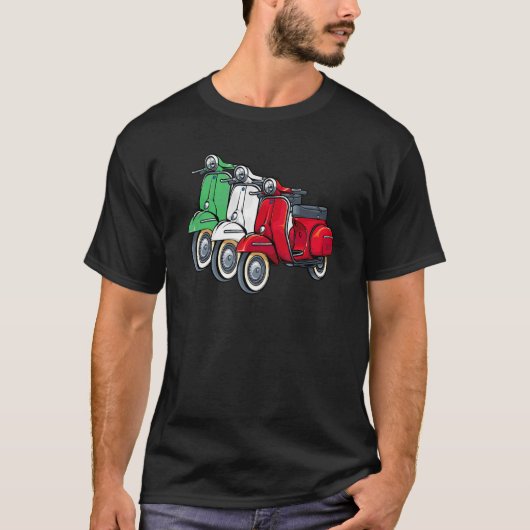 Italiaanse biker Bike Rider Motorcycle houdt van I T-shirt (Voorkant)