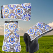 Italiaanse blauwe mozaïek golfheadcover