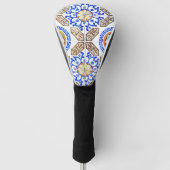 Italiaanse blauwe mozaïek golfheadcover (Voorkant)