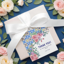 Italiaanse blauwe tegel Mamma Mia baby shower