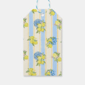 Italiaanse blauwe tegels, Ciao Baby, Gele citroene Cadeaulabel (Achterkant)