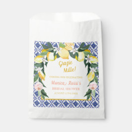 Italiaanse Blauwe Tegels met Citroen Motief Dank J Bedankzakje