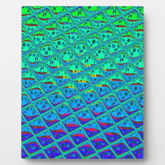 Italiaanse Blauwe Zeemeermin Motief Art Print Fotoplaat (Voorkant)