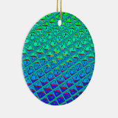 Italiaanse Blauwe Zeemeermin Motief Art Print Keramisch Ornament (Rechts)