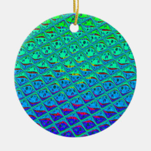 Italiaanse Blauwe Zeemeermin Motief Art Print Keramisch Ornament