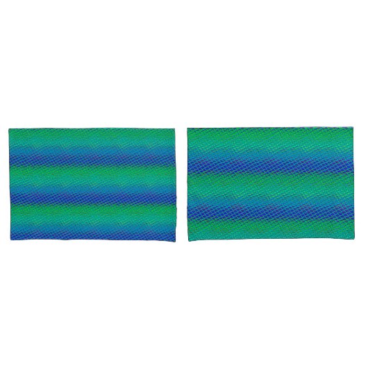 Italiaanse Blauwe Zeemeermin Motief Art Print Kussensloop (Voorkant-Set)