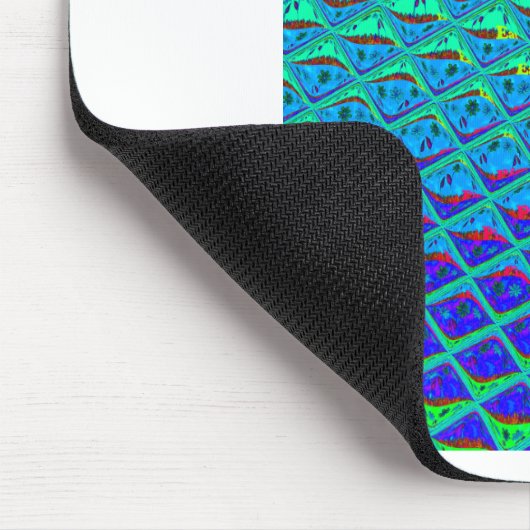 Italiaanse Blauwe Zeemeermin Motief Art Print Muismat (Hoek)