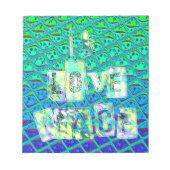 Italiaanse Blauwe Zeemeermin Motief Art Print Notitieblok (Voorkant)