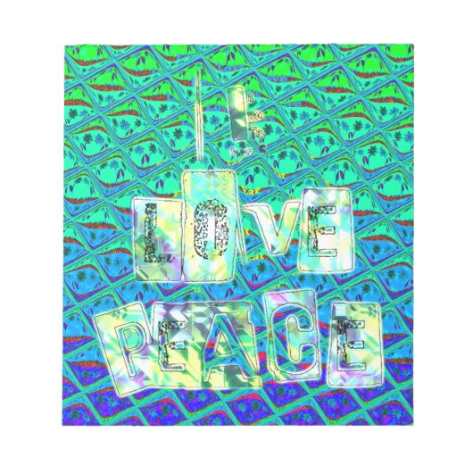 Italiaanse Blauwe Zeemeermin Motief Art Print Notitieblok (Voorkant)