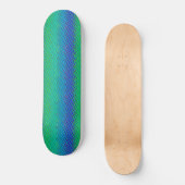 Italiaanse Blauwe Zeemeermin Motief Art Print Persoonlijk Skateboard (Voorkant)