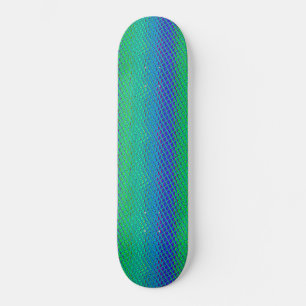 Italiaanse Blauwe Zeemeermin Motief Art Print Persoonlijk Skateboard