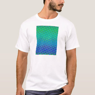 Italiaanse Blauwe Zeemeermin Motief Art Print T-shirt