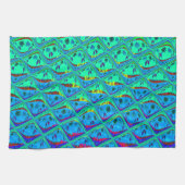 Italiaanse Blauwe Zeemeermin Motief Art Print Theedoek (Horizontaal)