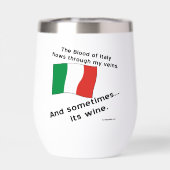 Italiaanse bloedstromen mijn zegen soms wijn (Achterkant)