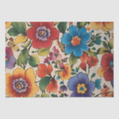 Italiaanse Bloem Print Decoupage / Tissuepapier (Voorkant)