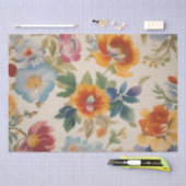 Italiaanse bloemendruk decoupage / tissuepapier (Craft)