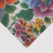 Italiaanse bloemendruk decoupage / tissuepapier (Detail)