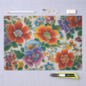 Italiaanse bloemendruk decoupage / tissuepapier (Craft)